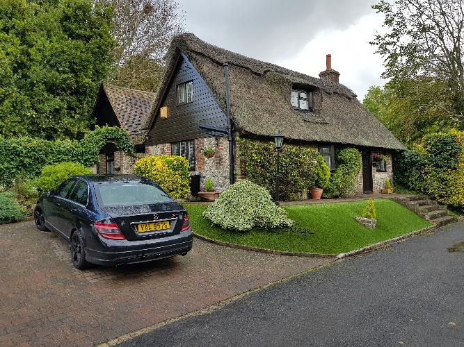 Glebe Cottage Hyde Street Upper Beeding West Sussex. Building survey at this detached thatched cottage in the Hyde Street Conservation Area.